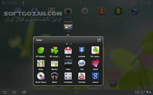 دانلود GO Launcher HD 1.19 for Android +2.2 - دانلود لانچر معروف و قدرتمند برای تبلت ها برای اندروید - سافت گذر