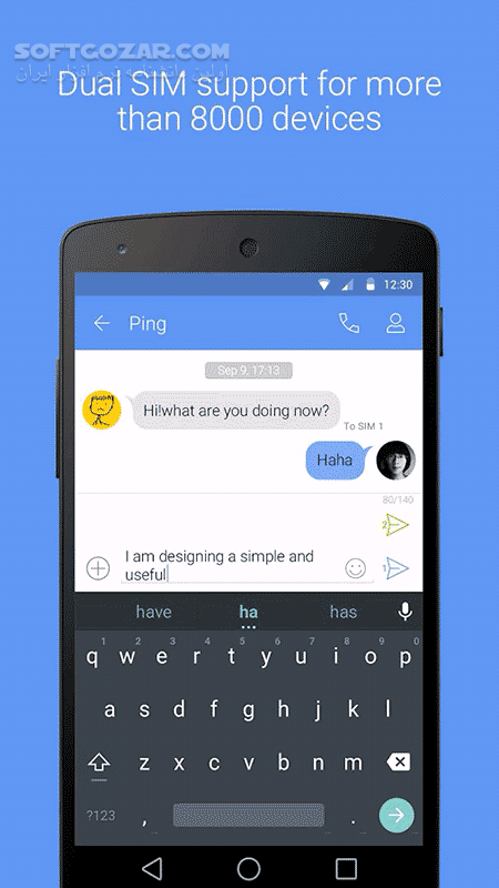دانلود GO SMS Pro Premium 8.03 / Pro 7.88 for Android +1.6 - دانلود مدیریت اس ام اس برای اندروید - سافت گذر