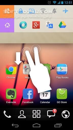 دانلود GO TouchHelper 1.5 for Android - دانلود نرم افزار جدید تیم GO برای دسترسی آسان به برنامه ها و میانبرها برای اندروید - سافت گذر
