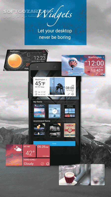 دانلود GO Weather Premium 6.163 for Android +4.1 - دانلود اعلام وضعیت آب و هوا گو ودر برای اندروید - سافت گذر