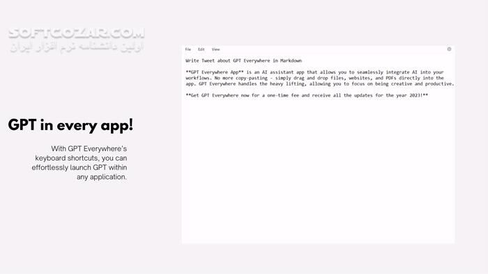 دانلود GPT Everywhere - Desktop AI 2.2.9 - دانلود هوش مصنوعی - سافت گذر
