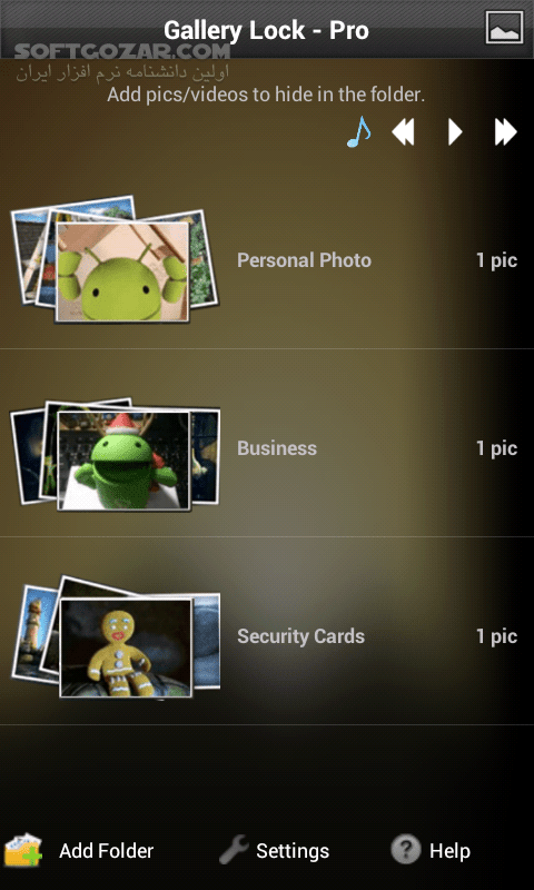 دانلود Gallery Lock Pro 4.8 for Android +2.2 - دانلود مخفی کردن تصاویر و فیلم ها برای اندروید - سافت گذر
