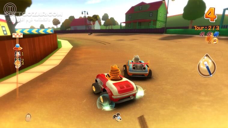 دانلود Garfield Kart - دانلود بازی ماشین سواری - سافت گذر