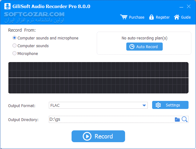 دانلود GiliSoft Audio Recorder Pro 15.0 - دانلود ریکوردر جیلی‌سافت - سافت گذر