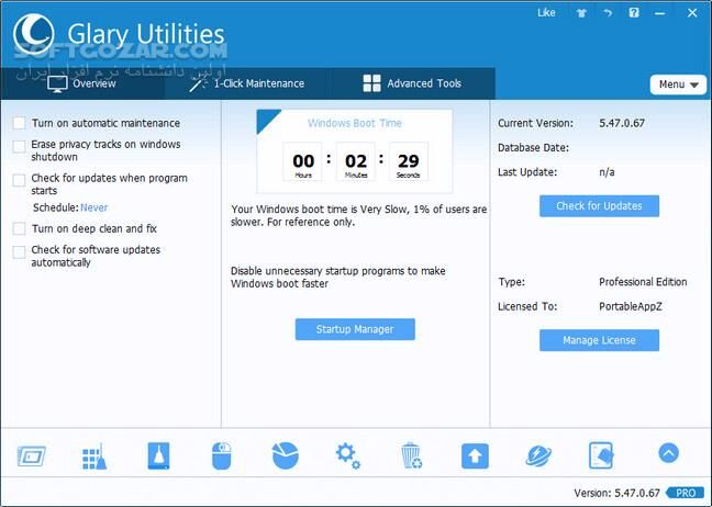 دانلود Glary Utilities Pro 6.37.0.41 - دانلود گلاری یوتیلیتی - سافت گذر