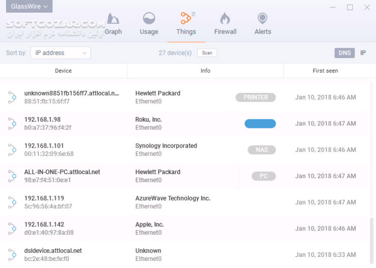 دانلود GlassWire Elite 3.4.768 - دانلود گلس وایر - سافت گذر