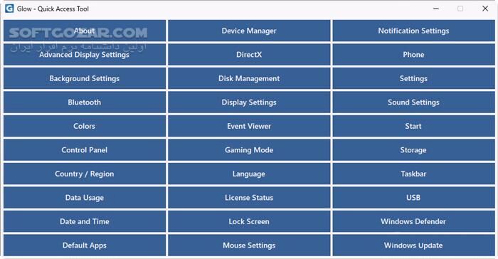 دانلود Glow 26.1 - دانلود نمایش اطلاعات سیستم - سافت گذر