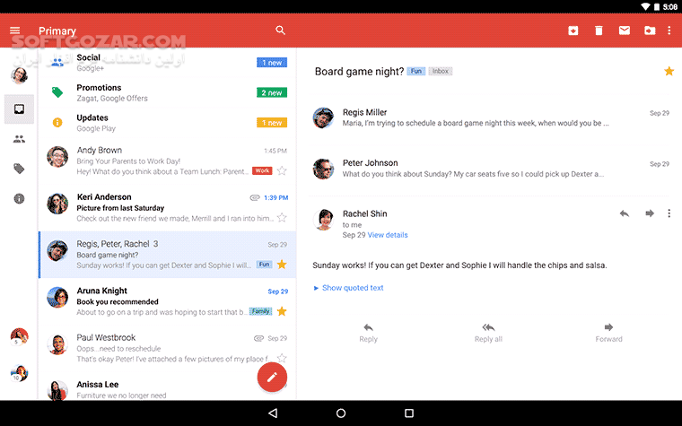 دانلود Google Gmail 2025.12.01 For Android +6.0 - دانلود جیمیل برای اندروید - سافت گذر