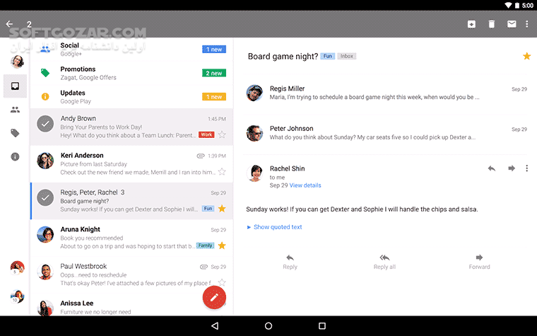 دانلود Google Gmail 2025.12.01 For Android +6.0 - دانلود جیمیل برای اندروید - سافت گذر