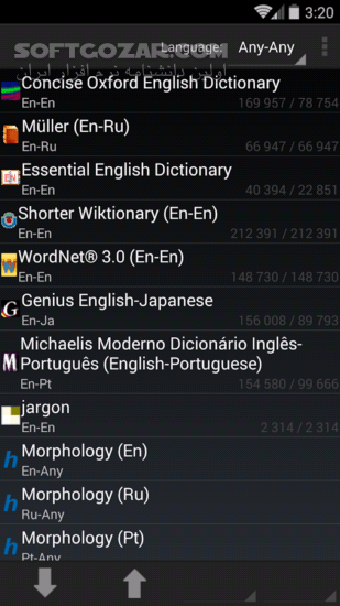 دانلود GoldenDict 1.6.4 for Android +4.4 - دانلود فرهنگ لغت گولدن برای اندروید - سافت گذر