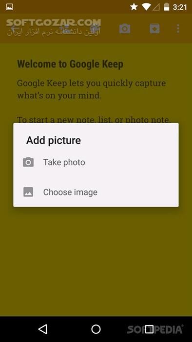 دانلود Google Keep 5.25.501.01.90 For Android +5.0 - دانلود یادداشت برداری گوگل برای اندروید - سافت گذر