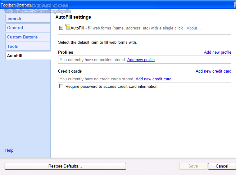 دانلود Google Toolbar for Internet Explorer 7.4.3203.136 - دانلود جدیدترین نسخه نوار ابزار گوگل برای مرورگر اینترنت اکسپلورر (IE) - سافت گذر