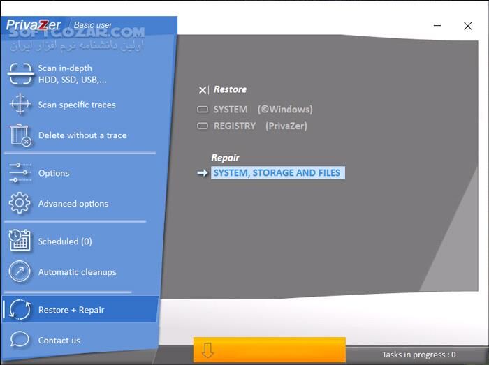 دانلود Goversoft Privazer 4.0.115 - دانلود پاک‌سازی عمیق سیستم و حفاظت از حریم خصوصی - سافت گذر
