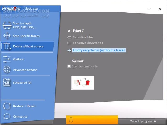 دانلود Goversoft Privazer 4.0.115 - دانلود پاک‌سازی عمیق سیستم و حفاظت از حریم خصوصی - سافت گذر
