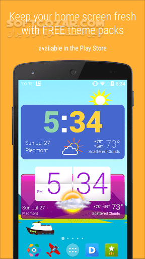 دانلود HD Widgets 4.4.1 for Android +4.0 - دانلود ویچت های اچ دی برای اندروید - سافت گذر