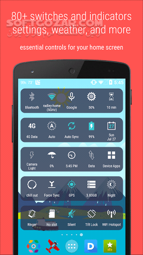 دانلود HD Widgets 4.4.1 for Android +4.0 - دانلود ویچت های اچ دی برای اندروید - سافت گذر
