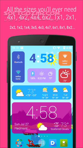 دانلود HD Widgets 4.4.1 for Android +4.0 - دانلود ویچت های اچ دی برای اندروید - سافت گذر