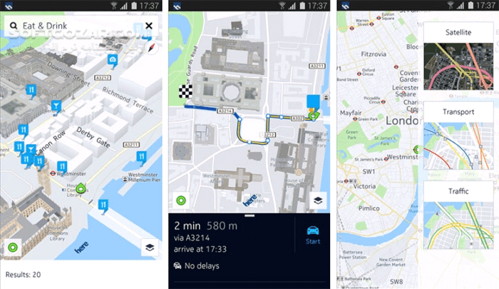 دانلود HERE WeGo Maps & Navigation 4.2.200 for Android +7.0 - دانلود نقشه و مسیر یاب هییر برای اندروید - سافت گذر