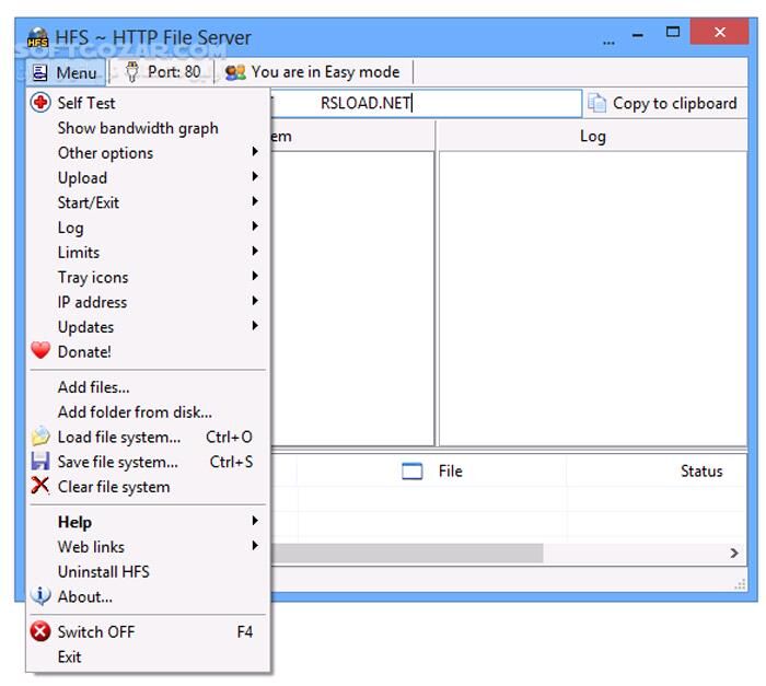 دانلود HFS HTTP File Server 3.0.1 - دانلود سرور و اشتراک گذاری فایل ها در اینترنت - سافت گذر