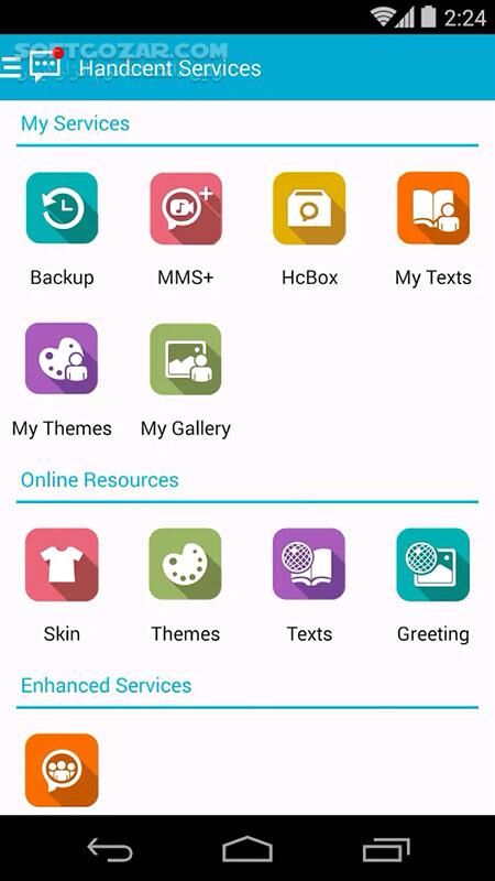 دانلود Handcent Next SMS 11.7.1 for Android +5.0 - دانلود نرم افزار مدیریت اس ام اس برای اندروید - سافت گذر