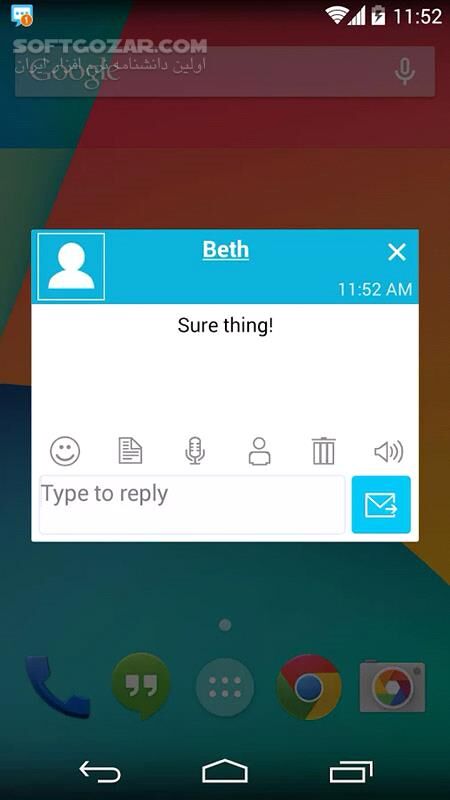 دانلود Handcent Next SMS 11.7.1 for Android +5.0 - دانلود نرم افزار مدیریت اس ام اس برای اندروید - سافت گذر