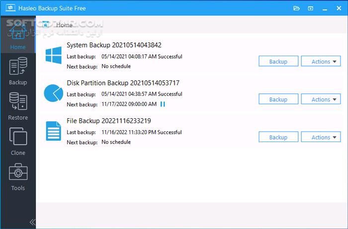 دانلود Hasleo Backup Suite 5.5.2.2 + WinPE - دانلود پشتیبان‌ گیری ویندوز - سافت گذر