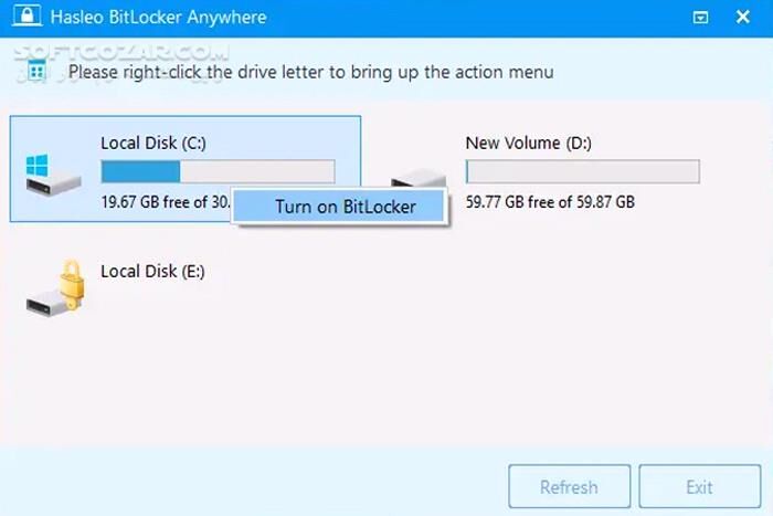 دانلود Hasleo BitLocker Anywhere 9.8 - دانلود مدیریت بیت لاکر - سافت گذر