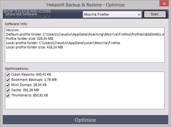 دانلود Hekasoft Backup & Restore 1.0 - دانلود تهیه بک آپ  و ریکاوری اطلاعات مرورگرها - سافت گذر