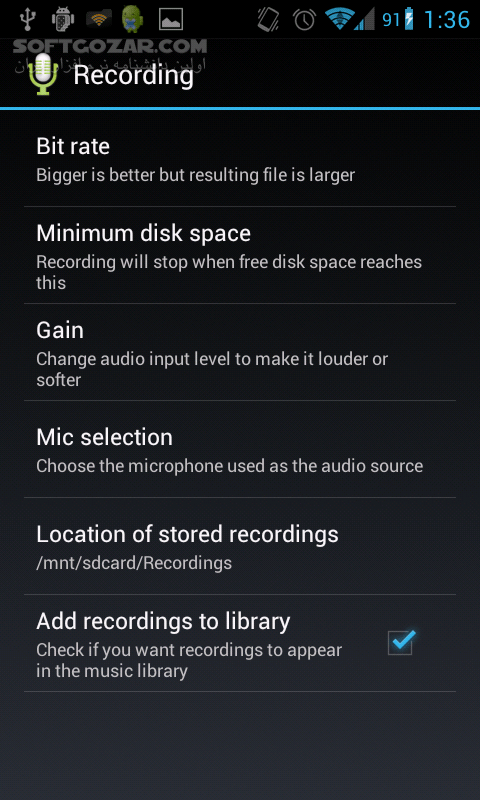 دانلود Hi-Q MP3 Voice Recorder Pro 2.9.0 for Android +4.0 - دانلود ضبط حرفه ای صوت برای اندروید - سافت گذر