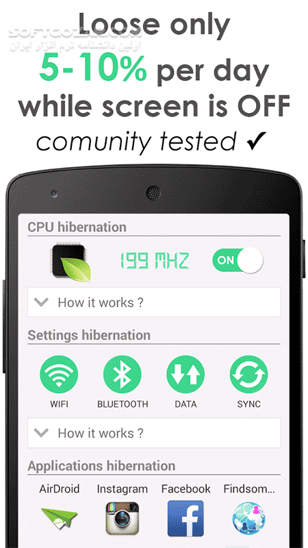 دانلود Hibernation Manager Premium 2.3 for Android +2.3 - دانلود خواب زمستانی برنامه ها هایبرنیشن برای اندروید - سافت گذر
