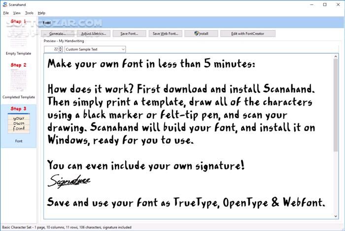 دانلود High-Logic Scanahand 9.0.0.323 - دانلود تبدیل دستخط به فونت - سافت گذر