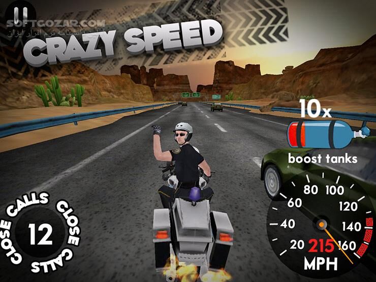 دانلود Highway Rider 2.2.2 for Android +2.3 - دانلود بازی موتورسواری در بزرگراه برای اندروید - سافت گذر