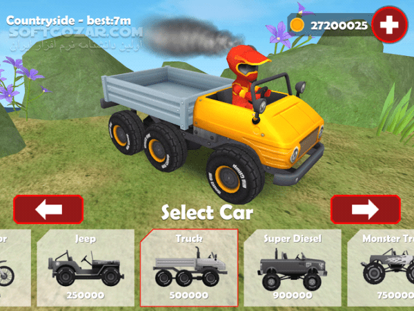 دانلود Hill Racing 3D: Uphill Rush 1.06 for Android +2.3 - دانلود مسابقه کامیون هیل برای اندروید - سافت گذر