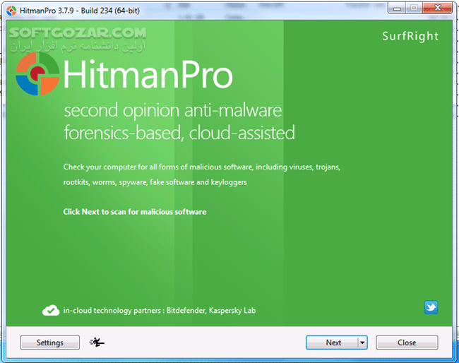 دانلود HitmanPro 3.8.44 Build 340 - دانلود ضد ویروس هیتمن - سافت گذر