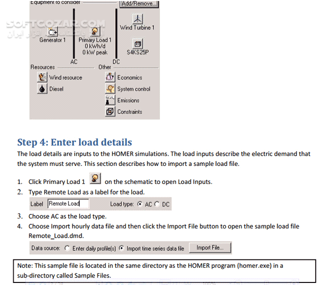 دانلود Getting Started Guide For HOMER Legacy - دانلود کتاب هومر - سافت گذر