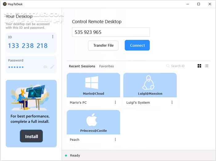 دانلود HopToDesk 1.45.4 - دانلود کنترل دسکتاپ از راه دور - سافت گذر