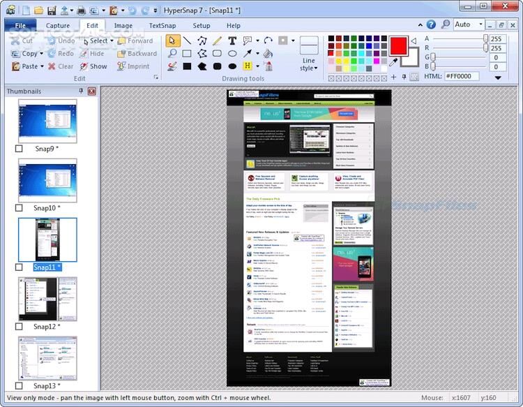 دانلود HyperSnap 9.6.1 - دانلود هایپر اسنپ عکس گرفتن از صفحه نمایش - سافت گذر