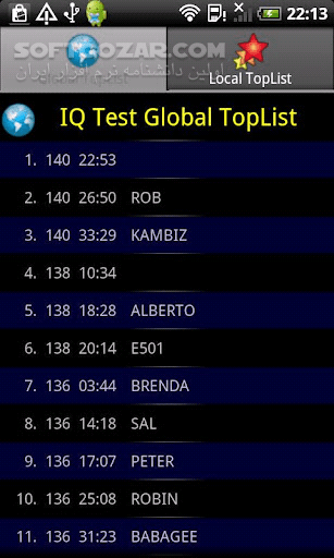 دانلود IQ Test 3.7.6 for Android - دانلود برنامه ای جهت سنجش و مقایسه آی کیو افراد برای اندروید - سافت گذر