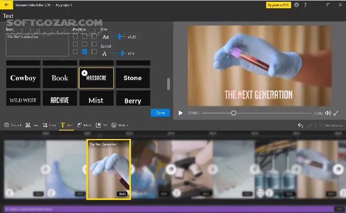 دانلود Icecream Video Editor Pro 3.24 - دانلود ویرایش ویدئو - سافت گذر