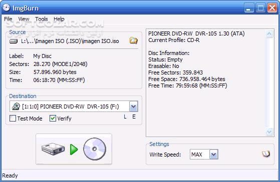 دانلود ImgBurn 2.5.8.0  - دانلود نرم افزار ایمیج و رایت CD و DVD - سافت گذر