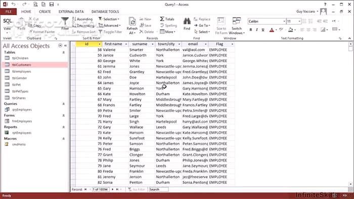 دانلود InfiniteSkills - Advanced Microsoft Access 2013 Training Video - دانلود فیلم آموزش سطح پیشرفته‌ی مایکروسافت اکسس 2013 - سافت گذر