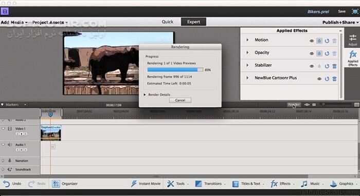 دانلود InfiniteSkills - Learning Adobe Premiere Elements 12 Training Video - دانلود فیلم آموزش ادوبی پریمیِـر اِلـِمنتس 12 - سافت گذر