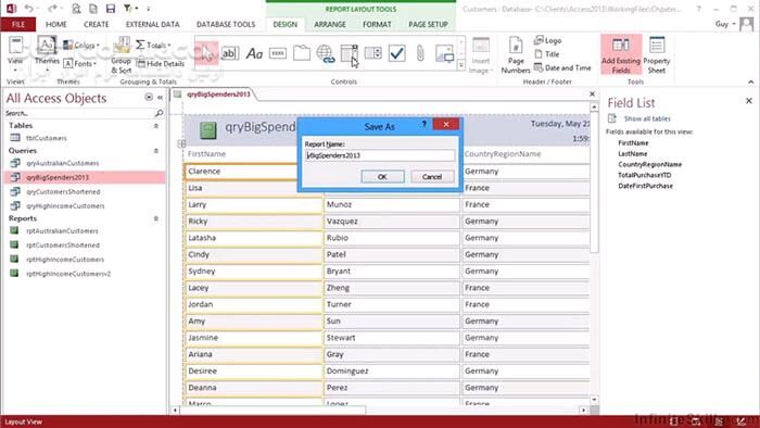 دانلود InfiniteSkills - Learning Microsoft Access 2013 Training Video - دانلود فیلم آموزش مایکروسافت اکسِـس 2013 - سافت گذر