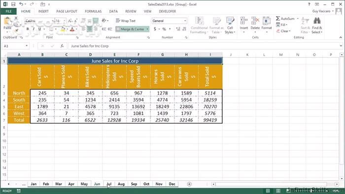 دانلود InfiniteSkills - Microsoft Excel - Shortcut Guide Training Video - دانلود فیلم آموزش کلیدهای میان‌بُر نرم‌افزار مایکروسافت اکسِـل - سافت گذر