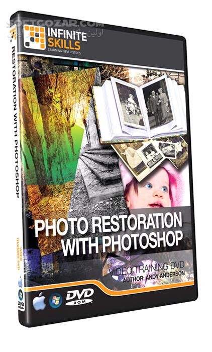 دانلود InfiniteSkills - Photo Restoration With Photoshop Training Video - دانلود فیلم آموزش ترمیم عکس با فتوشاپ - سافت گذر