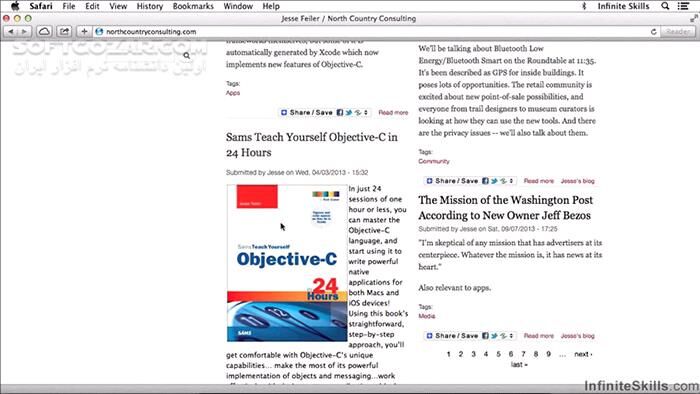 دانلود InfiniteSkills - Learning Objective-C Programming Training Video - دانلود فیلم آموزش برنامه‌نویسی آبجکتیو-سی - سافت گذر