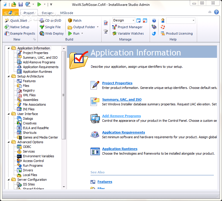 دانلود InstallAware Studio Admin X13 30.07.00.2021 / X12 / X11 - دانلود ساخت نصب کننده برنامه ها - سافت گذر