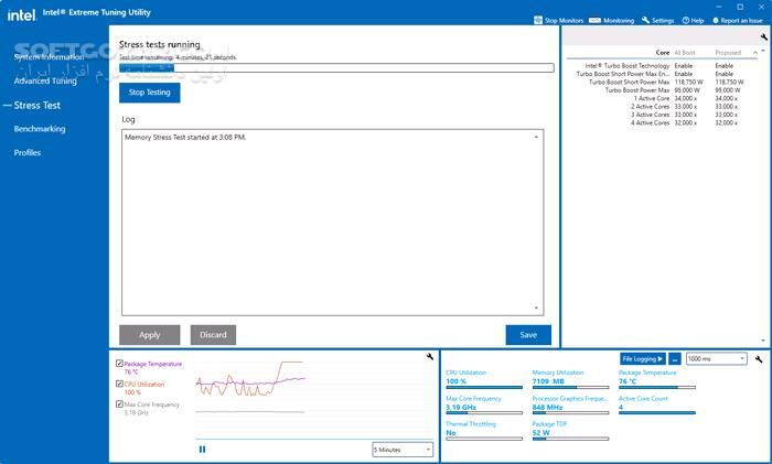 دانلود Intel Extreme Tuning Utility 10.0.1.31 (x64) - دانلود اورکلاک سی پی یو - سافت گذر