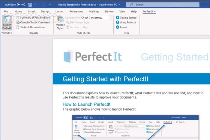 دانلود Intelligent Editing PerfectIt Pro 5.7.4 - دانلود بررسی و تصحیح متن - سافت گذر