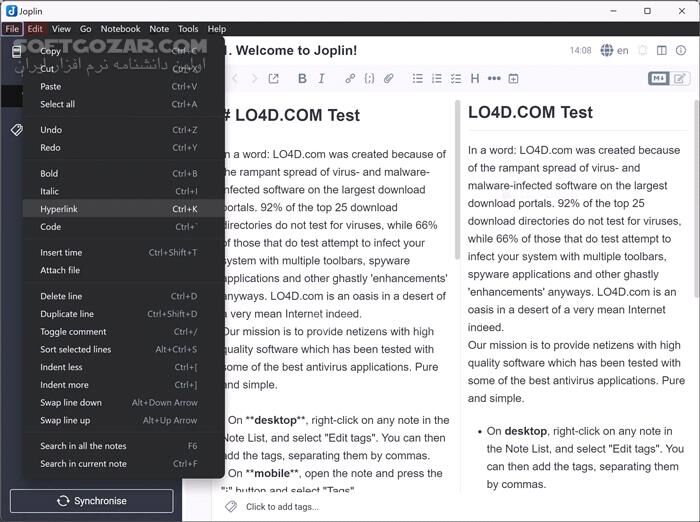 دانلود Joplin 3.4.12 + Portable - دانلود یادداشت برداری - سافت گذر